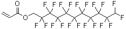 structure of CAS# 4998-38-3, 1H,1H,11H-Perfluoroundecyl Acrylate;Prop-2-Enoic Acid 1,2,2,3,3,4,4,5,5,6,6,7,7,8,8,9,9,10,10,11-Icosafluoroundecyl Ester;Acrylic Acid 1,2,2,3,3,4,4,5,5,6,6,7,7,8,8,9,9,10,10,11-Icosafluoroundecyl Ester;2,2,3,3,4,4,5,5,6,6,7,7,8,8,9,9,10,10,11,11-Icosafluoroundecyl Acrylate