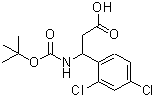 CAS#: 499995-81-2， 3-(2,4-Dichlorophenyl)-3-({[(2-Methyl-2-Propanyl)Oxy]Carbonyl}Amino)Propanoic Acid