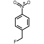结构式 CAS# 500-11-8, 1-(氟甲基)-4-硝基苯