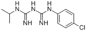 structure of CAS# 500-92-5, N-(4-Chlorophenyl)-N'-isopropylimidodicarbonimidic diamide;(1Z)-1-[Amino-[(4-Chlorophenyl)Amino]Methylidene]-2-Propan-2-Ylguanidine;1-[Amino-[(4-Chlorophenyl)Amino]Methylidene]-2-Propan-2-Ylguanidine;(1E)-1-[Amino-[(4-Chlorophenyl)Amino]Methylene]-2-Isopropyl-Guanidine