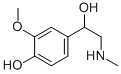结构式 CAS# 5001-33-2, DL-变肾上腺素