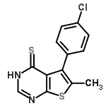 CAS#: 500198-74-3， 5-(4-Chlorophenyl)-6-Methylthieno[2,3-d]Pyrimidine-4(3H)-Thione
