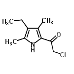 CAS#: 500303-00-4， 2-Chloro-1-(4-Ethyl-3,5-Dimethyl-1H-Pyrrol-2-Yl)Ethanone