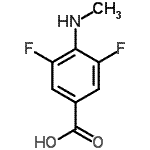 CAS#: 500575-82-6， 3,5-Difluoro-4-(Methylamino)Benzoic Acid