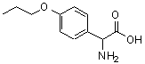结构式 CAS# 500695-51-2, 氨基(4-丙氧基苯基)乙酸
