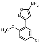 CAS#: 501116-39-8， 3-(5-Chloro-2-Methoxyphenyl)-1,2-Oxazol-5-Amine