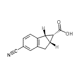 CAS#: 501373-10-0， (1R,1aS,6aR)-4-Cyano-1,1A,6,6A-Tetrahydrocyclopropa[a]Indene-1-Carboxylic Acid