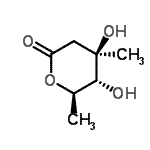 CAS#: 501951-34-4， (4R,5R,6R)-4,5-Dihydroxy-4,6-Dimethyltetrahydro-2H-Pyran-2-One