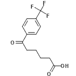 结构式 CAS# 502651-38-9, 6-氧代-6-[4-(三氟甲基)苯基]己酸
