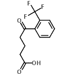 结构式 CAS# 502651-48-1, 5-氧代-5-[2-(三氟甲基)苯基]戊酸