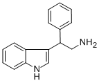 structure of CAS# 5027-78-1, 2-(1H-Indol-3-Yl)-2-Phenyl-Ethylamine;[(2R)-2-(1H-Indol-3-Yl)-2-Phenyl-Ethyl]Ammonium;[(2R)-2-(1H-Indol-3-Yl)-2-Phenylethyl]Ammonium;[(2R)-2-(1H-Indol-3-Yl)-2-Phenyl-Ethyl]Azanium