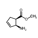 CAS#: 502764-86-5， Methyl (1R,2S)-2-Amino-3-Cyclopentene-1-Carboxylate