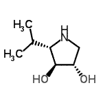 CAS#: 502841-33-0， (2S,3S,4S)-2-Isopropyl-3,4-Pyrrolidinediol