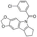 CAS#: 50332-14-4， 5,6,7,8-Tetrahydro-5-(3-Chlorobenzoyl)Cyclopenta[b]-1,3-Dioxolo[4,5-f]Indole