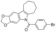CAS#: 50332-33-7， 5,6,7,8,9,10-Hexahydro-5-(4-Bromobenzoyl)Cyclohepta[b]-1,3-Dioxolo[4,5-f]Indole