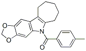 CAS#: 50332-36-0， 5,6,7,8,9,10-Hexahydro-5-(4-Methylbenzoyl)Cyclohepta[b]-1,3-Dioxolo[4,5-f]Indole