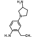 CAS#: 503457-55-4， 1-(4-Amino-3-Ethylphenyl)-3-Pyrrolidinamine