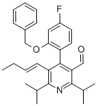 CAS#: 503559-81-7， 5-(1-Buten-1-Yl)-4-[4-Fluoro-2-(Phenylmethoxy)Phenyl]-2,6-Bis(1-Methylethyl)-3-Pyridinecarboxaldehyde