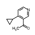 CAS#: 503857-00-9， 1-(4-Cyclopropyl-3-Pyridinyl)Ethanone
