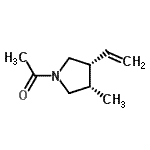 CAS#: 50401-65-5， 1-[(3S,4R)-3-Methyl-4-Vinyl-1-Pyrrolidinyl]Ethanone