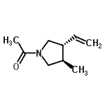 CAS#: 50401-66-6， 1-[(3R,4R)-3-Methyl-4-Vinyl-1-Pyrrolidinyl]Ethanone