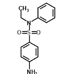 结构式 CAS# 50497-33-1, 4-氨基-N-乙基-N-苯基苯磺酰胺