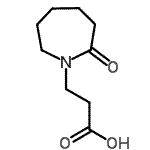 结构式 CAS# 505026-81-3, 3-(2-氧代-1-氮杂环庚基)丙酸