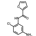 结构式 CAS# 505066-17-1, N-(5-氨基-2-氯苯基)-2-糠酰胺