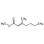 CAS 登录号：50652-81-8， 甲基(2E)-3-甲基-2-庚烯酸酯