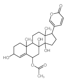 CAS#: 507-59-5， 6beta-(Acetyloxy)-3beta,8,14-Trihydroxybufa-4,20,22-Trienolide