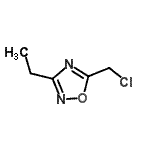 structure of CAS# 50737-34-3, 5-(Chloromethyl)-3-Ethyl-1,2,4-Oxadiazole;1,2,4-Oxadiazole, 5-(chloromethyl)-3-ethyl-;5-(chloromethyl)-3-ethyl-1,2,4-oxadiazole;MFCD08059891