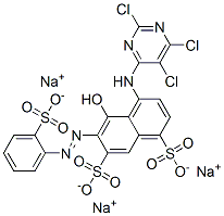CAS#: 50802-28-3， 5-Hydroxy-6-[(2-Sulfophenyl)Azo]-4-[(2,5,6-Trichloro-4-Pyrimidinyl)Amino]-1,7-Naphthalenedisulfonic Acid Trisodium Salt