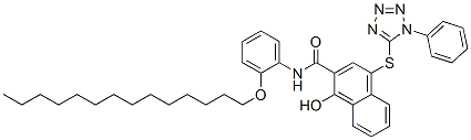 CAS#: 5084-13-9， 1-Hydroxy-4-(1-Phenyl-1H-Tetrazol-5-Ylthio)-2'-Tetradecyloxy-2-Naphthanilide