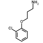 结构式 CAS# 50911-59-6, 3-(2-氯苯氧基)-1-丙胺