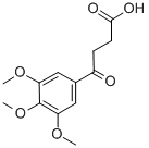 结构式 CAS# 5101-00-8, 4-(3,4,5-三甲氧基苯基)-4-氧代丁酸