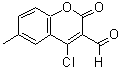 structure of CAS# 51069-84-2, 4-Chloro-3-Formyl-6-Methylcoumarin
