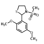 CAS#: 510733-66-1， 2-(2,5-Dimethoxyphenyl)-3-(Methylsulfonyl)-1,3-Thiazolidine