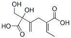 CAS 登录号:511-57-9, 5-亚乙基-2-羟基-2-(羟基甲基)-3-亚甲基-己二酸