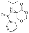 structure of CAS# 51127-26-5, DL-5-Benzoylamino-5-Isobutyl-4-Oxo-1,3-Dioxane;N-[(5S)-5-Isobutyl-4-Oxo-1,3-Dioxan-5-Yl]Benzamide;N-[(5S)-5-Isobutyl-4-Keto-1,3-Dioxan-5-Yl]Benzamide;Zinc02387097