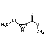 CAS 登录号：51137-95-2， 3-(甲基氨基)-1H-二氮杂环丙烯-1-羧酸甲酯