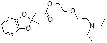 CAS 登录号:51140-23-9, 2-(2-二乙基氨基乙氧基)乙基 2-甲基-1,3-苯并二氧戊环-2-乙酸酯
