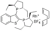 CAS#: 511543-02-5， (-)-2,3-Bis((2S,5S)-2,5-Diethylphospholano)Benzo[b]Thiophene(1,5-Cyclooctadiene)Rhodium(I)Tetrafluoroborate