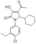 CAS#: 512177-29-6， 4-Acetyl-1-(4-Chloro-3-Ethylphenyl)-5-Cyclohexyl-1,5-Dihydro-3-Hydroxy-2H-Pyrrol-2-One