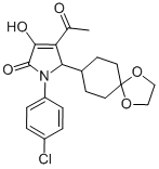 CAS#: 512177-95-6， 4-Acetyl-1-(4-Chlorophenyl)-5-(1,4-Dioxaspiro[4.5]Dec-8-Yl)-1,5-Dihydro-3-Hydroxy-2H-Pyrrol-2-One