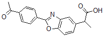 CAS 登录号：51234-37-8， 2-(4-乙酰基苯基)-alpha-甲基-5-苯并恶唑乙酸