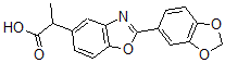 CAS#: 51234-64-1， alpha-Methyl-2-(3,4-Methylenedioxyphenyl)-5-Benzoxazoleacetic Acid