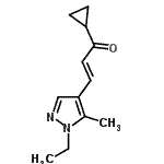 CAS#: 512815-45-1， (2E)-1-Cyclopropyl-3-(1-Ethyl-5-Methyl-1H-Pyrazol-4-Yl)-2-Propen-1-One