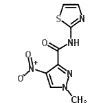 CAS#: 512827-24-6， 1-Methyl-4-Nitro-N-(1,3-Thiazol-2-Yl)-1H-Pyrazole-3-Carboxamide