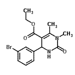 CAS#: 512840-37-8， Ethyl 4-(3-Bromophenyl)-1,6-Dimethyl-2-Oxo-1,2,3,4-Tetrahydro-5-Pyrimidinecarboxylate