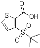 结构式 CAS# 51285-58-6, 3-[(2-甲基-2-丙基)磺酰基]-2-噻吩羧酸